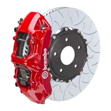 Picture of Brembo 02-21 WRX Front GT BBK 6 Piston Cast 350x34 2pc Rotor Slotted Type3-Red