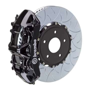 Picture of Brembo 02-21 WRX Front GT BBK 6 Piston Cast 350x34 2pc Rotor Slotted Type3-Black