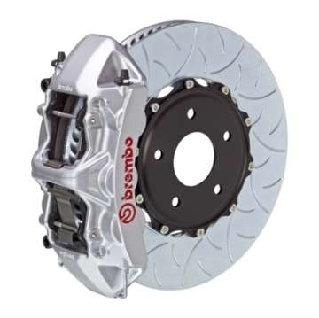 Picture of Brembo 02-21 WRX Front GT BBK 6 Piston Cast 350x34 2pc Rotor Slotted Type3-Silver