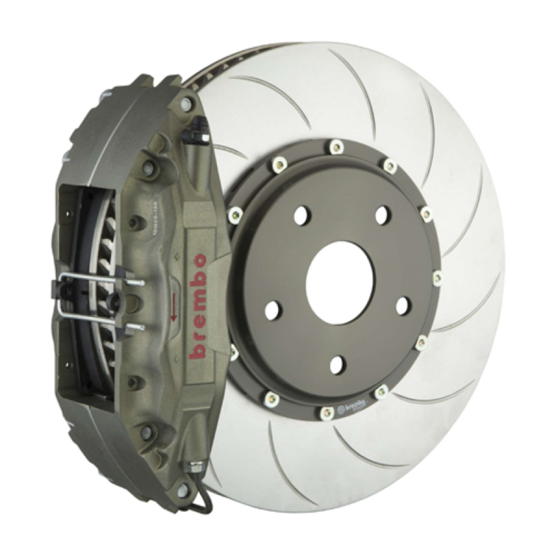 Picture of Brembo 80-89 930 PISTA Front Race BBK 4 Piston Cast 2pc 328 x35x6 4a 2pc Rotor T5-Clear HA