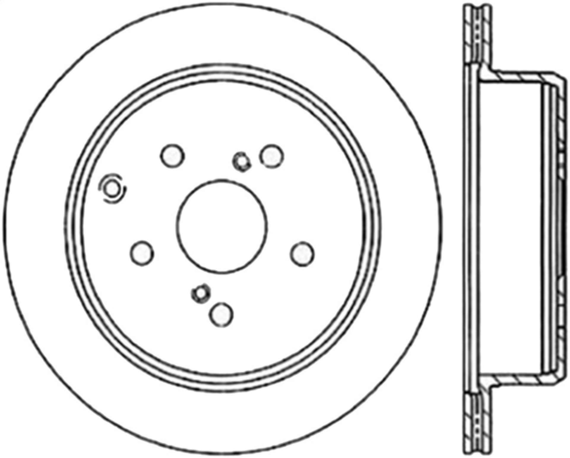 Picture of StopTech 86-97 Toyota Supra Left Slotted & Drilled Rotor