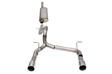 Picture of Corsa 2018-2024 Jeep Wrangler JLU 3-6L 2-75in Sport Cat-Back Exhaust w- 4in Tips