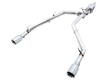 Picture of AWE Tuning 09-18 RAM 1500 5-7L w-o Cutout 0FG Dual Rear Exit Cat-Back Exhaust - Chrome Silver Tips