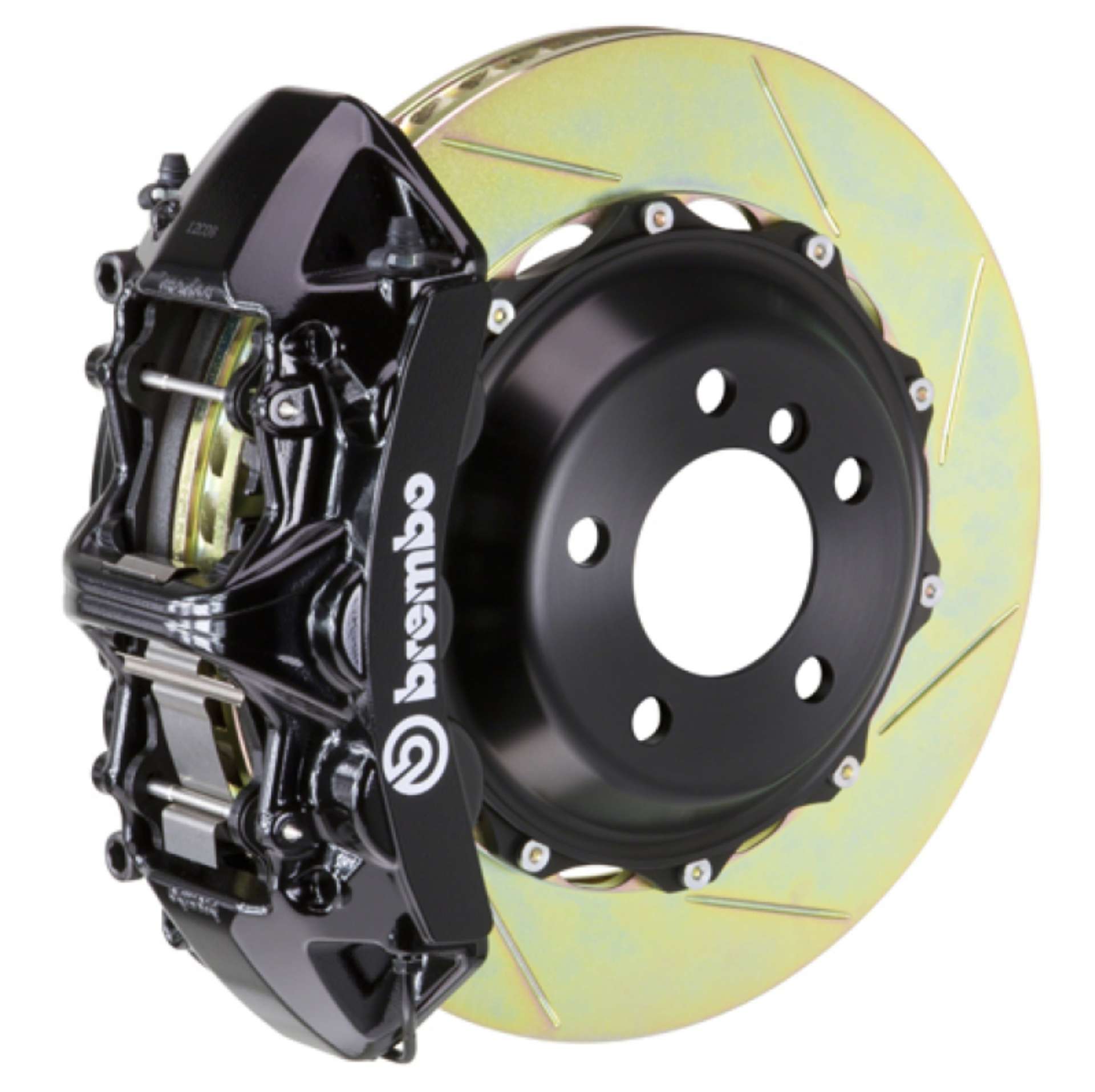 Picture of Brembo 01-07 C-Class-Includ- AMG Front GT BBK 6 Piston Cast 355x32 2pc Rotor Slotted Type1-Black