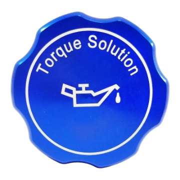 Picture of Torque Solution Billet Oil Cap 89+ Subaru  - Blue