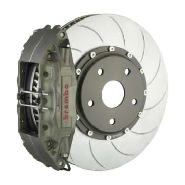 Picture of Brembo 95-98 993 993 Turbo PISTA Front Race BBK 4 Pist Cast 2pc 328 x35x6 4a 2pc Rotor T5-Clear HA