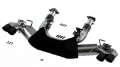 Picture of Borla 2020 Chevrolet Corvette C8 6-2 ATAK 3in Exhaust System Dual Round Rolled A-C Black Chrome Tips