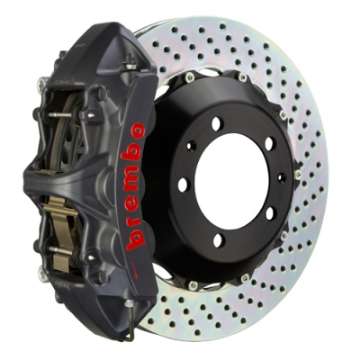 Picture of Brembo 78-79 930 Front GTS BBK 6 Piston Cast 355x32 2pc Rotor Drilled-Black HA