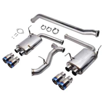 Picture of Injen 15-20 Subaru STI Cat Back Exhaust w- Quad Titanium Tips