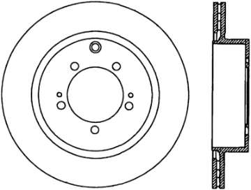 Picture of StopTech 08-15 Mitsubishi Lancer Sportstop Cryo Slotted & Drilled Right Rear Rotor