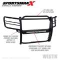 Picture of Westin 15-20 Ford F150 Sportsman X Grille Guard - Textured Black