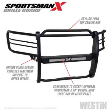 Picture of Westin 15-20 Ford F150 Sportsman X Grille Guard - Textured Black