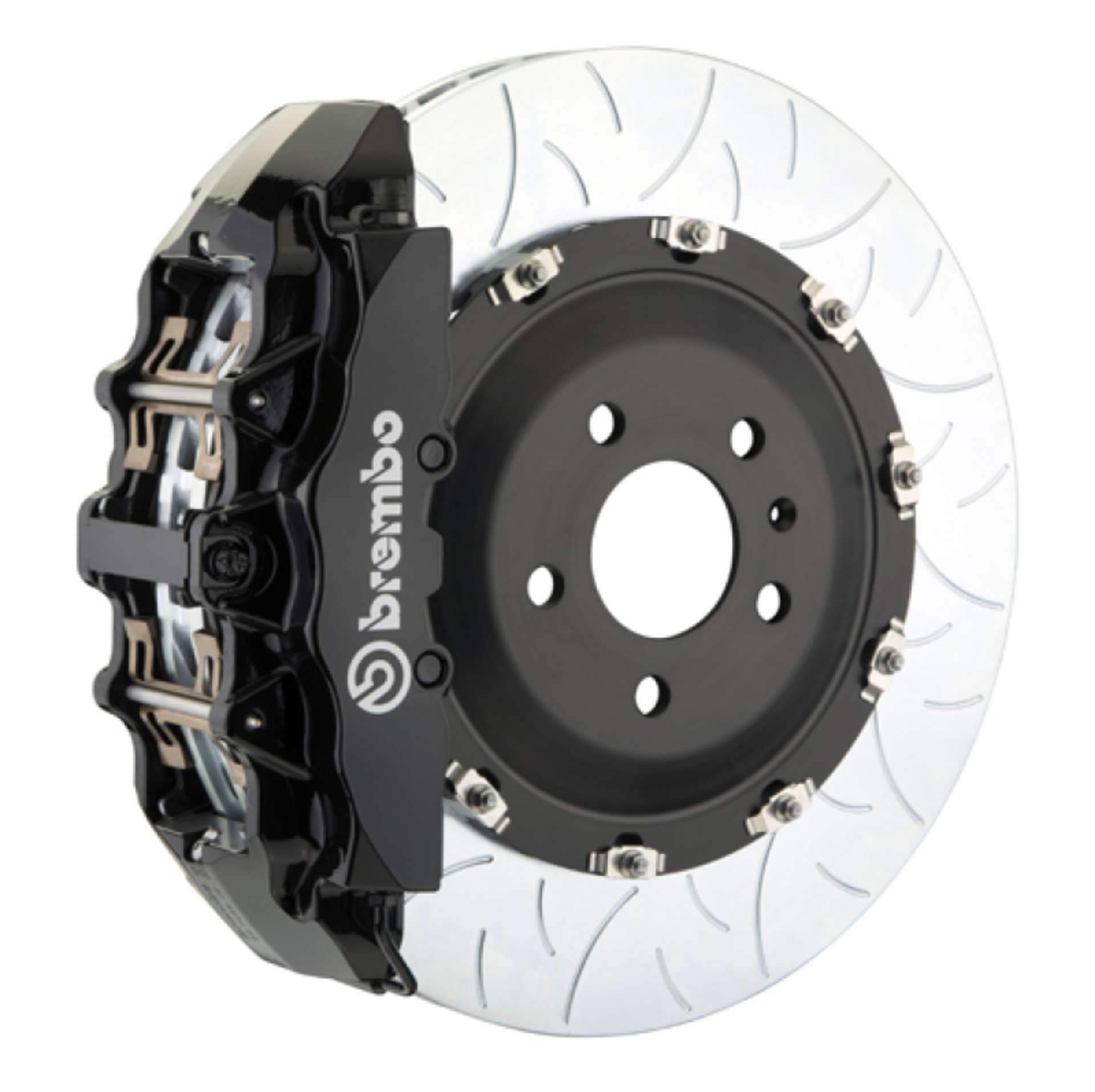 Picture of Brembo 16+ XF Front GT BBK 6 Piston Cast 380x34 2pc Rotor Slotted Type-3-Black