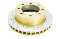 Picture of DBA 06-13 Mini Cooper R56 Front Slotted & Drilled Street Gold Series Rotor