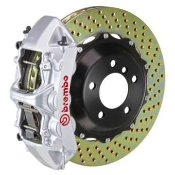 Picture of Brembo 02-05 996 GT2 Front GT BBK 6 Piston Cast 380x32 2pc Rotor Drilled-Silver