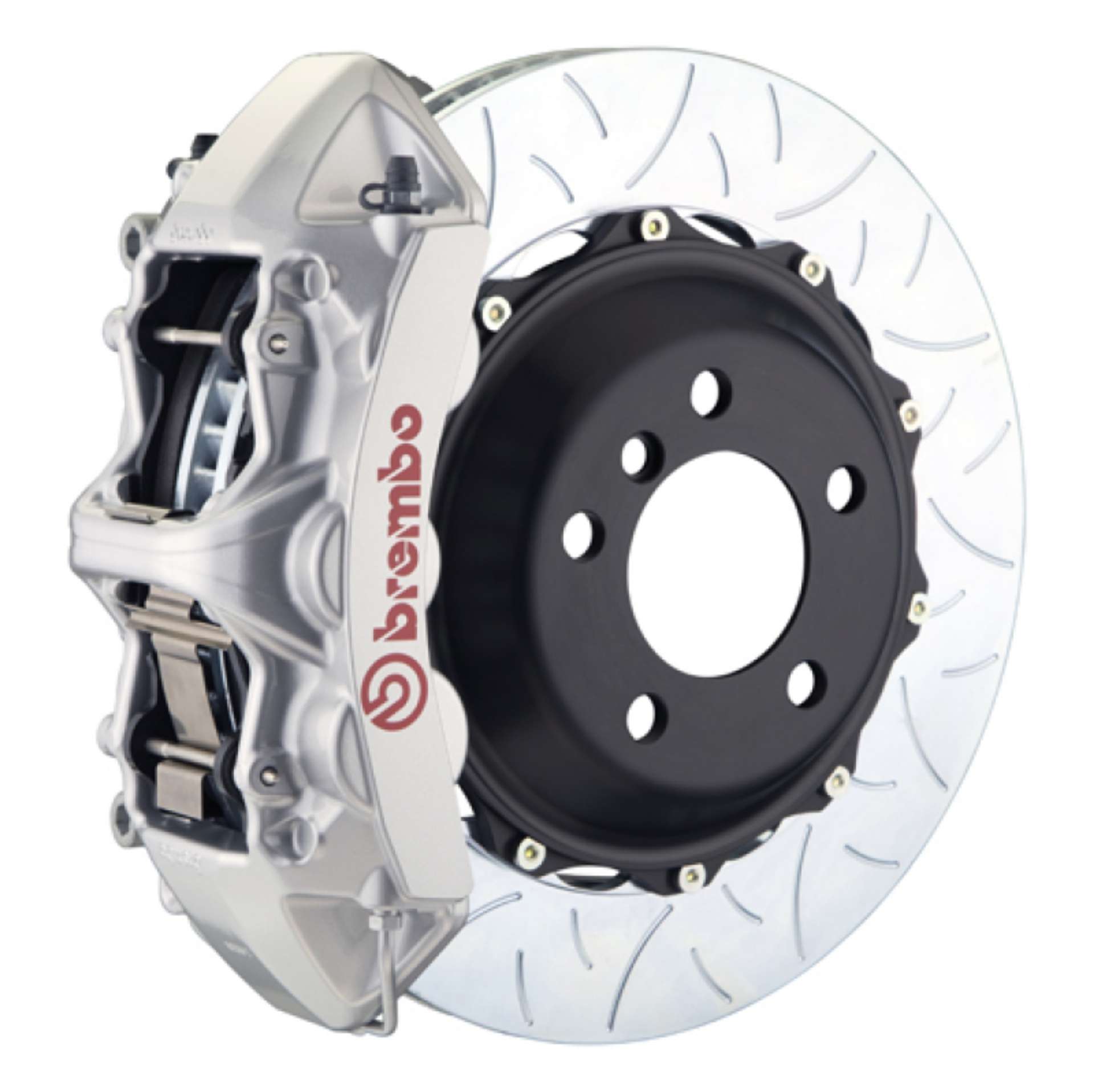 Picture of Brembo 02-05 996 GT2 Front GT BBK 6 Piston Cast 380x32 2pc Rotor Slotted Type3-Silver