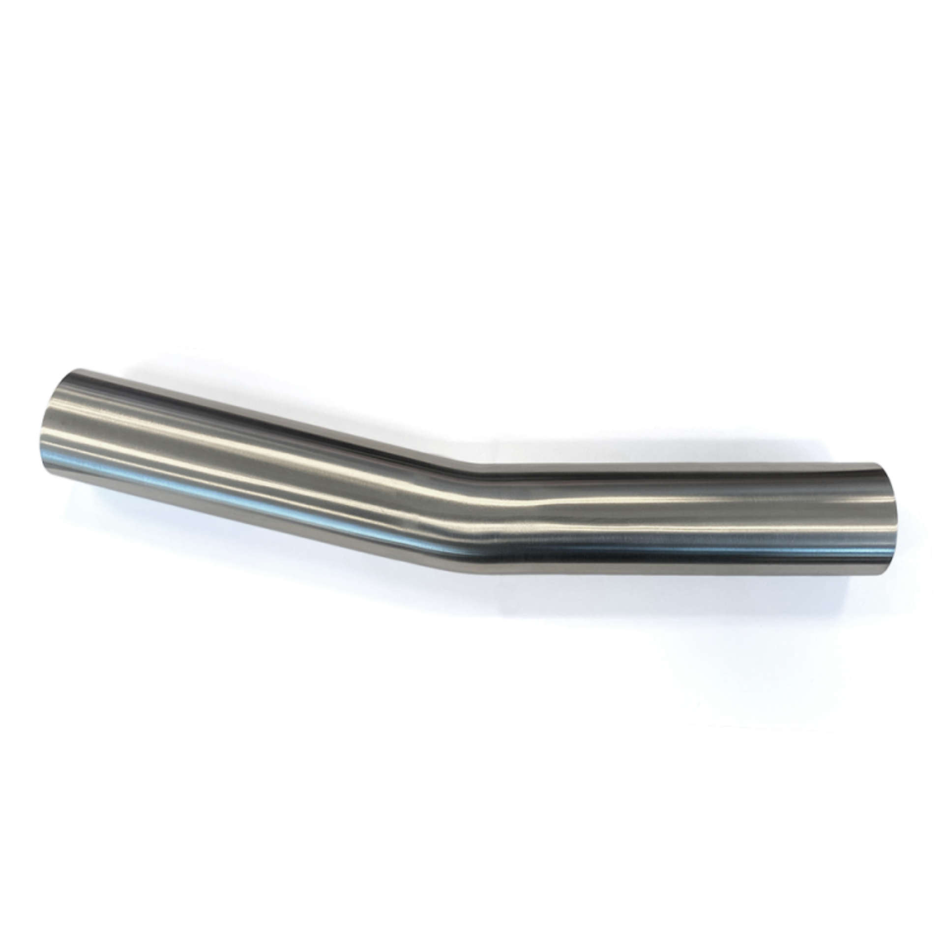 Picture of Stainless Bros 2-50in Diameter 1-5D Radius 15 Degree Bend 6-5in Leg - 6-5in Leg Mandrel Bend