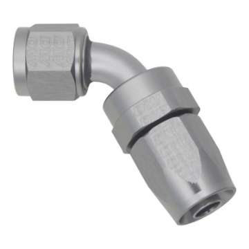 Picture of DeatschWerks 8 AN Female Flare Swivel 60-degree Hose End CPE - Anodized DW Titanium