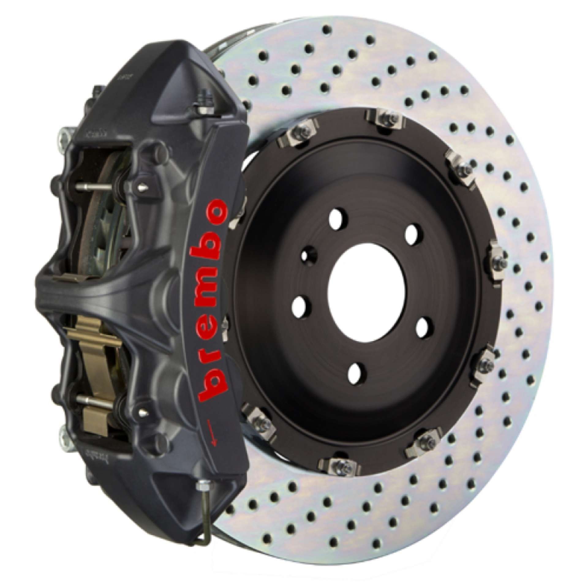 Picture of Brembo 08-13 M3-11-12 1M Front GTS BBK 6 Piston Cast 365x34 2pc Rotor Drilled-Black HA