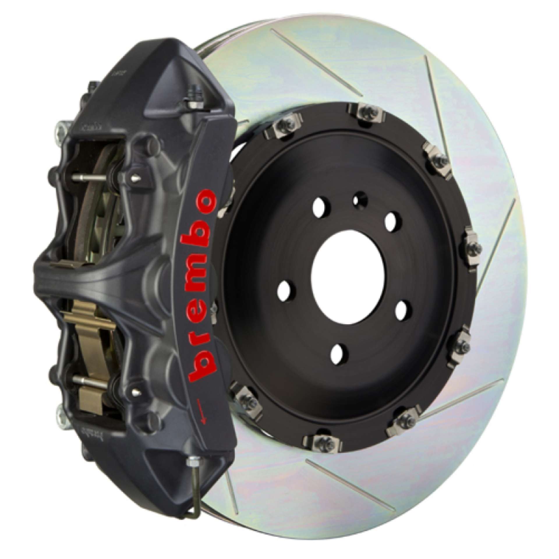 Picture of Brembo 08-13 M3-11-12 1M Front GTS BBK 6 Piston Cast 365x34 2pc Rotor Slotted Type1-Black HA