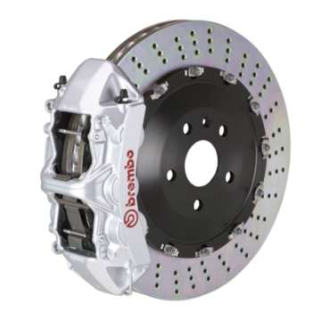 Picture of Brembo SS Front GT BBK 6 Piston Cast 405x34 2pc Rotor Drilled-Silver