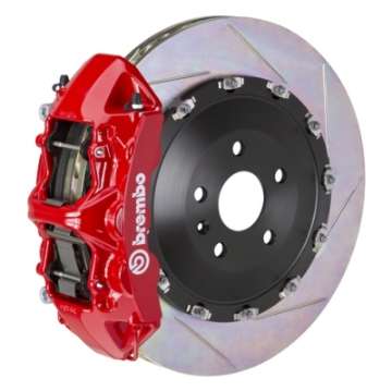 Picture of Brembo SS Front GT BBK 6 Piston Cast 405x34 2pc Rotor Slotted Type-1-Red