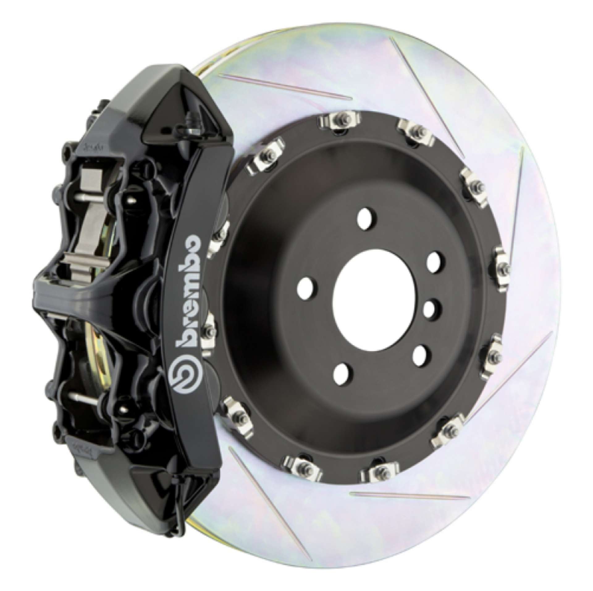 Picture of Brembo SS Front GT BBK 6 Piston Cast 405x34 2pc Rotor Slotted Type-1-Black