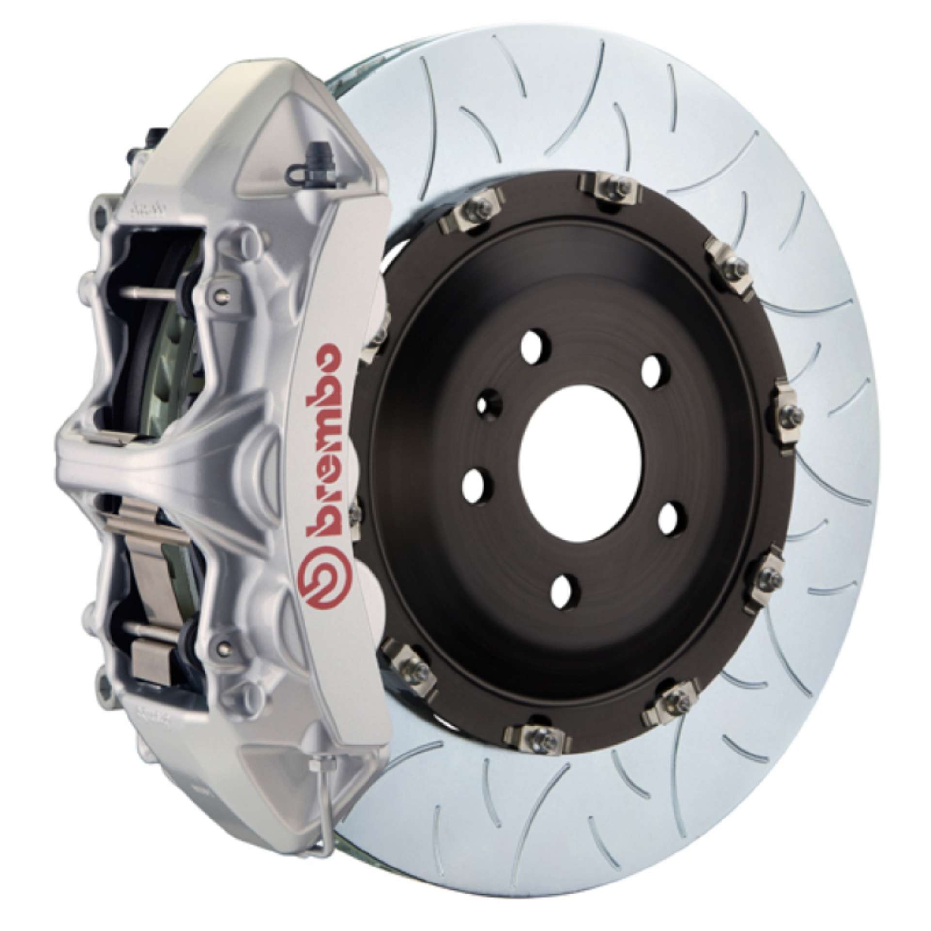 Picture of Brembo SS Front GT BBK 6 Piston Cast 405x34 2pc Rotor Slotted Type-3-Silver