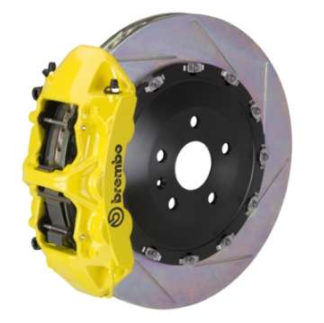 Picture of Brembo SS Front GT BBK 6 Piston Cast 405x34 2pc Rotor Slotted Type-1- Yellow