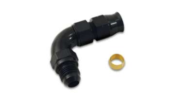 Picture of Vibrant 90 Degree 3-8in Tube to Male -6AN Flare Adapter w- Olive Inserts