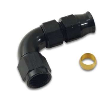 Picture of Vibrant 90 Degree 3-8in Tube to Male -6AN Flare Adapter w- Olive Inserts