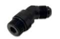 Picture of Vibrant -10AN Male to Male -8AN Straight Cut 45 Degree Adapter Fitting - Anodized Black