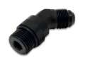 Picture of Vibrant -10AN Male to Male -10AN Straight Cut 45 Degree Adapter Fitting - Anodized Black