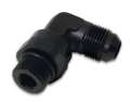 Picture of Vibrant -8AN Male Flare to Male -6AN ORB Swivel 90 Degree Adapter Fitting - Anodized Black