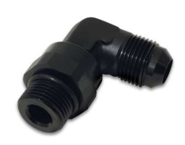 Picture of Vibrant -8AN Male Flare to Male -6AN ORB Swivel 90 Degree Adapter Fitting - Anodized Black