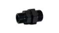 Picture of Vibrant -8AN to -6AN ORB Male to Male Union Adapter - Anodized Black