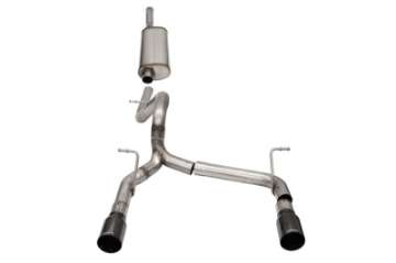 Picture of Corsa 2018-2024 Jeep Wrangler JLU 3-6L 2-75in Sport Cat-Back Exhaust w- 4in Black Tips