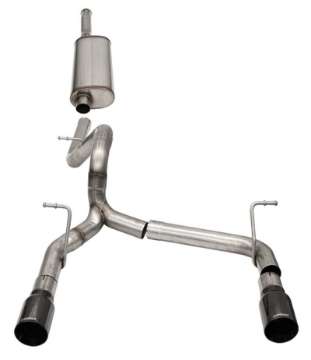 Picture of Corsa 2018-2024 Jeep Wrangler JLU 3-6L 2-75in Sport Cat-Back Exhaust w- 4in Black Tips