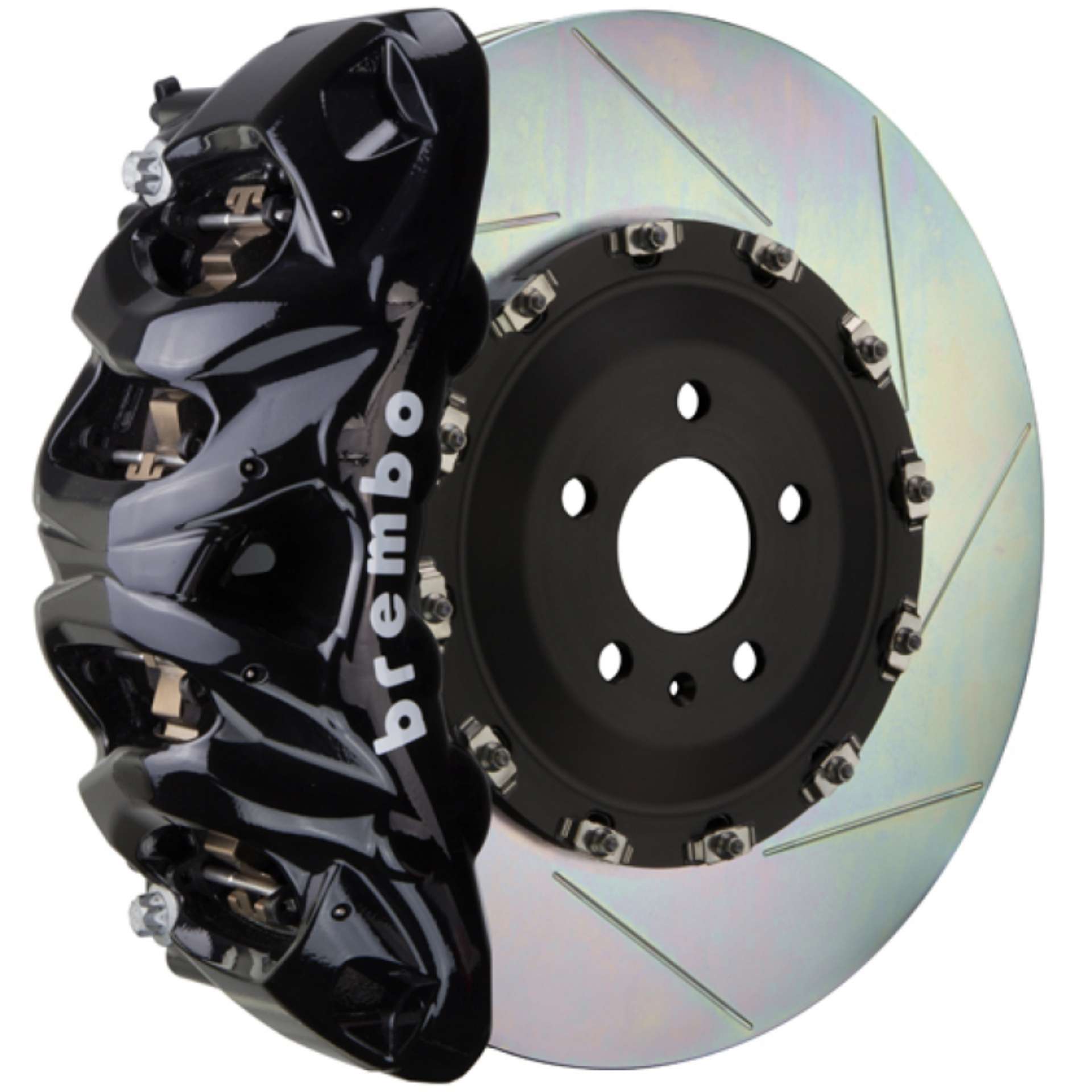 Picture of Brembo 16+ Q7 4M-19+ Q8 4M Front GT BBK 8 Piston Cast 412x38 2pc Rotor Slotted Type-1-Black