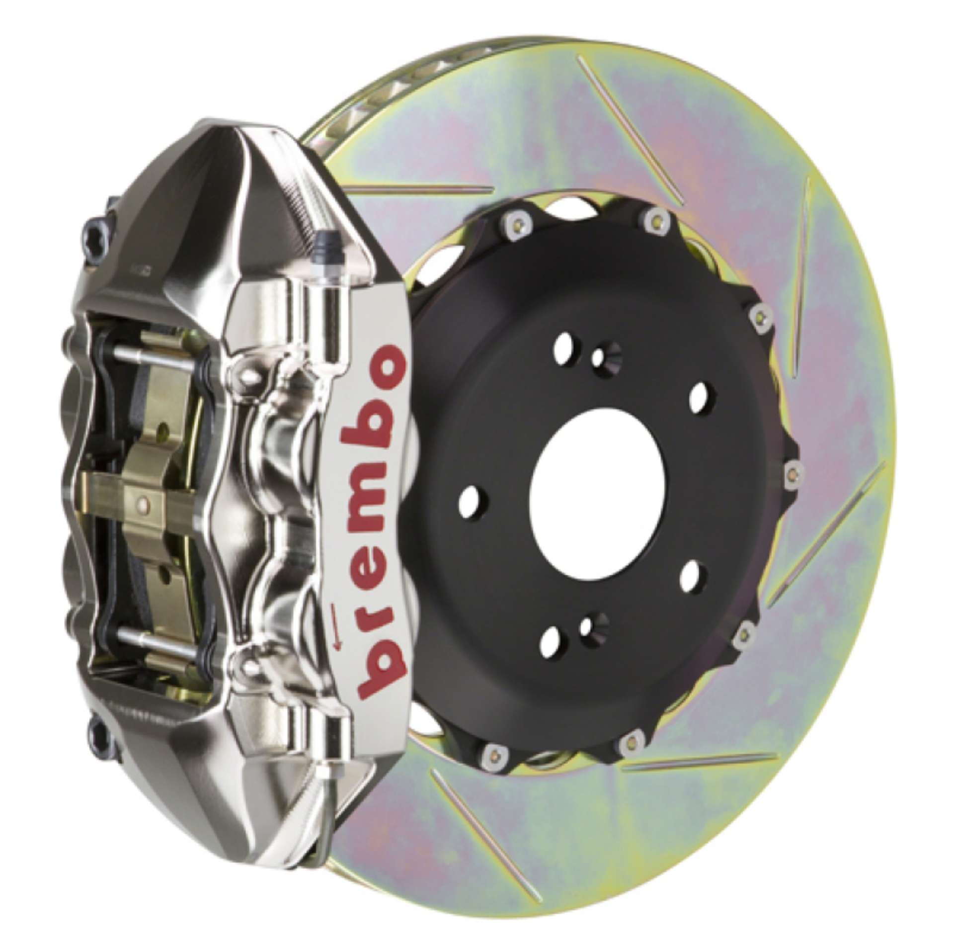 Picture of Brembo 16+ Miata MX-5 ND Front GTR BBK 4 Piston Billet 328x28 2pc Rotor Slotted Type1 - Nickel