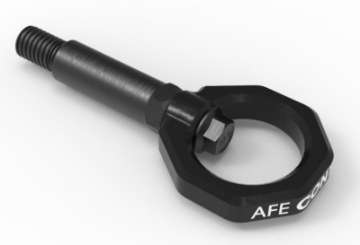 Picture of aFe Control Front Tow Hook Black 20-21 Toyota GR Supra A90