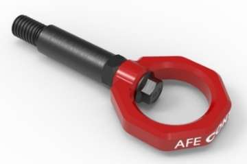 Picture of aFe Control Front Tow Hook Red 20-21 Toyota GR Supra A90