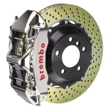 Picture of Brembo 95-99 M3 Front GTR BBK 6 Piston Billet 355x32 2pc Rotor Drilled- Nickel