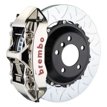 Picture of Brembo 95-99 M3 Front GTR BBK 6 Piston Billet 355x32 2pc Rotor Slotted Type3- Nickel