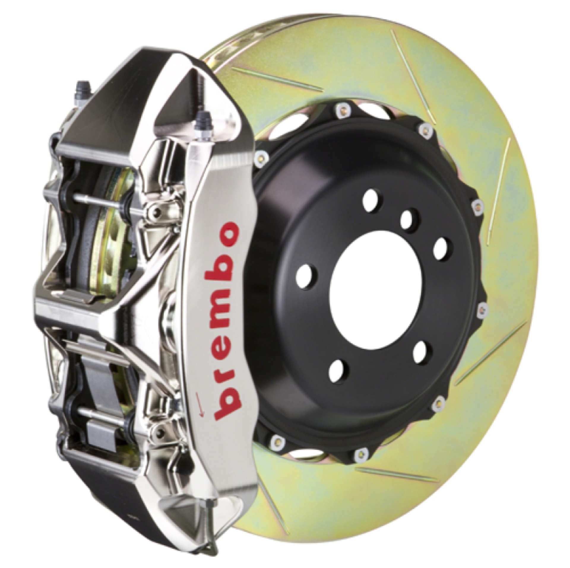 Picture of Brembo 95-99 M3 Front GTR BBK 6 Piston Billet 355x32 2pc Rotor Slotted Type1 - Nickel