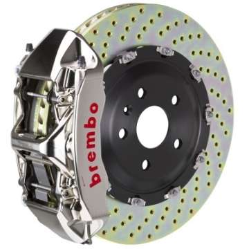 Picture of Brembo 93-98 Supra Front GTR BBK 6 Piston Billet380x34 2pc Rotor Drilled- Nickel Plated