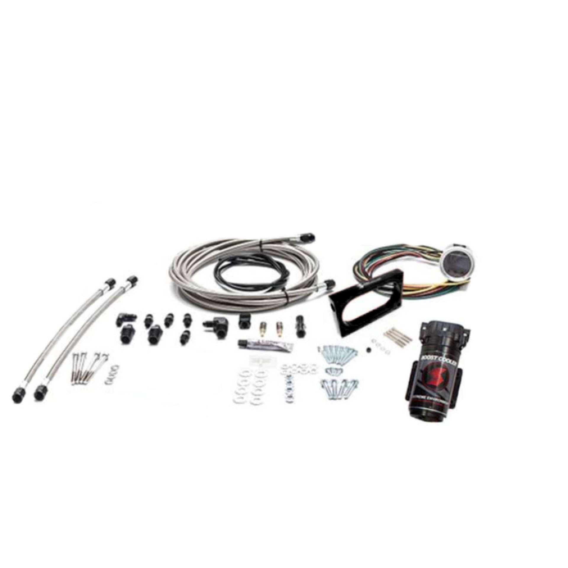 Picture of Snow Performance 05-10 Mustang Stg 2 Boost Cooler Water Inj Kit SS Brded Line-4AN Fitting w-o Tank