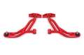 Picture of BMR 10-14 Ford Mustang Non-Adj- Lower A-Arms Delrin-Rod End w- 19mm Tall Ball Joint - Red