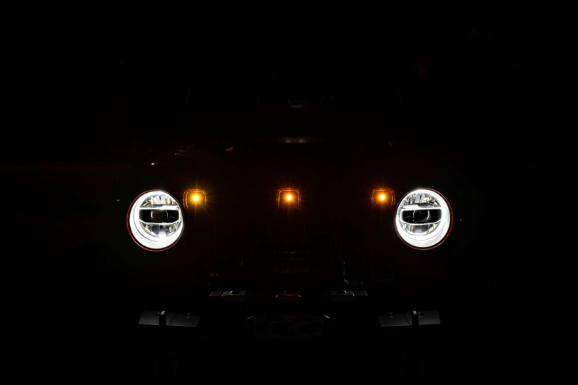 Picture of DV8 Offroad 2018+ Jeep JL Grill Amber Marker Lights