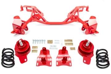 Picture of UMI Performance 82-92 GM F-Body LSX Engine Tubular K-Member w- Weight Jack Kit 850lb- - Red